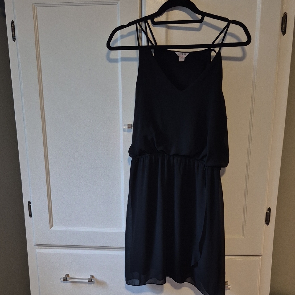 Guess Black V-Neck Top